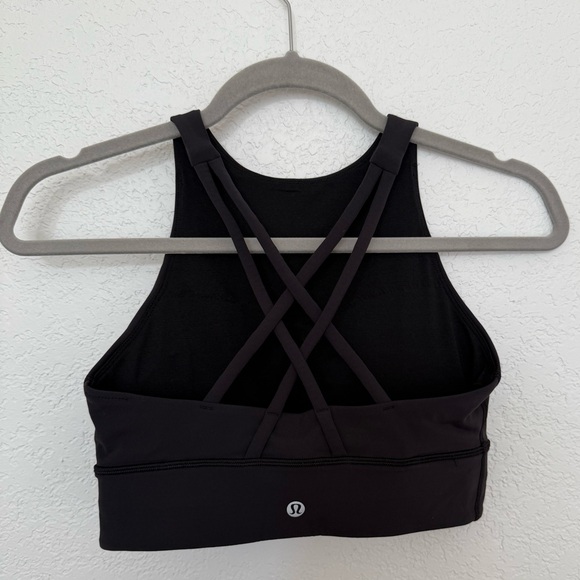 lululemon Energy High-Neck Longline Bra-Black - Picture 6 of 7